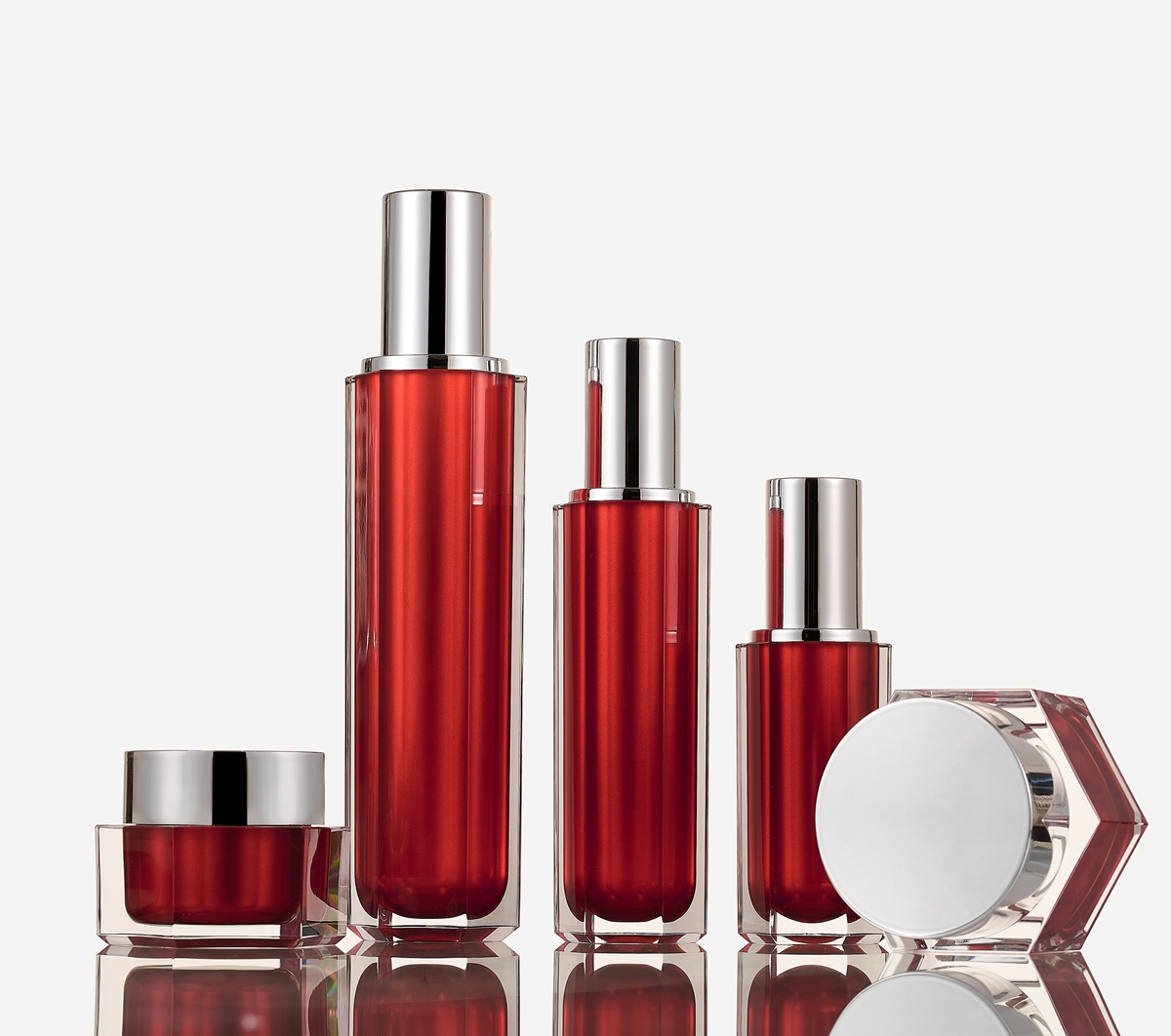 Toner, cream, serum bottle