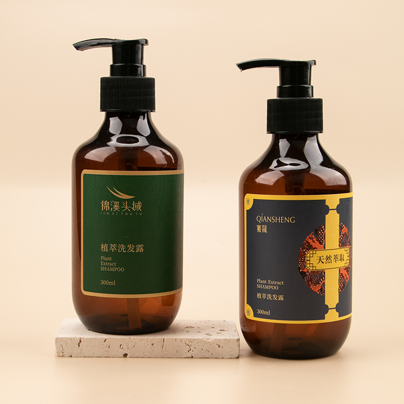 Hot Sale Luxury OEM/ODM Lotion Packaging Amber Shampoo Bottle PET Shampoo Bottle