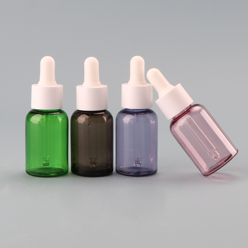 essential oil plastic dropper 20ml 30ml 50ml 60ml 100ml 120ml bottle bule green brown pink color bottle For Liquid Cosmetic
