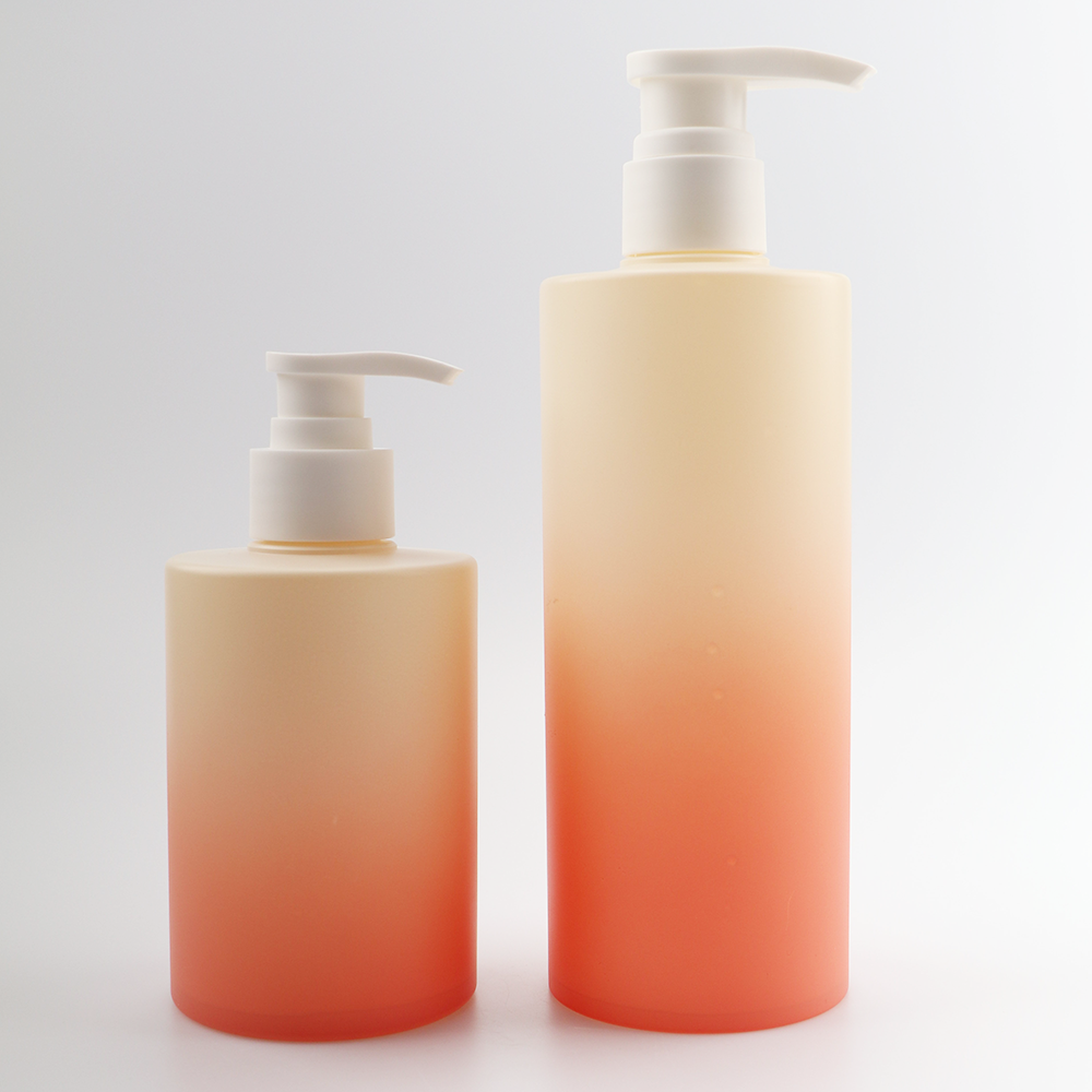 NEW Arrival 300ml 500ml Custom Color Custom Pump Plastic Bottle shampoo bottle Lotion Containers Matte for Cosmetic packaging