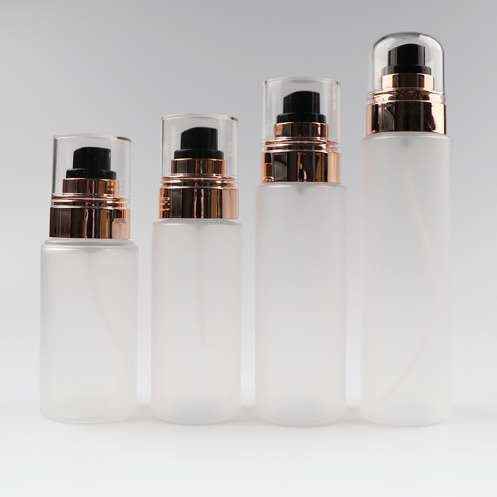 50ml 60ml 80ml 100ml factory custom frosted transparent plastic skincare product Perfume bottle with fine mist spray bottle