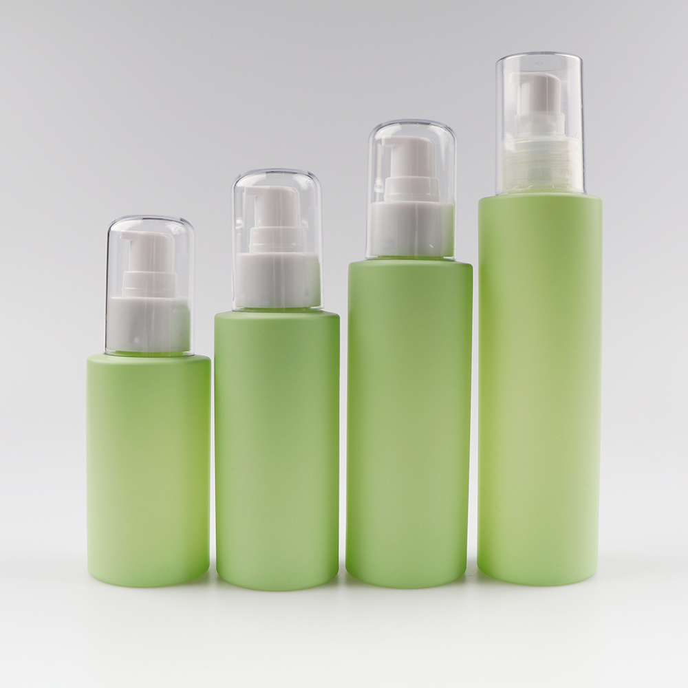 50ml 60ml 80ml 100ml Skin care matte plastic bottle packaging with sprayer cap lotion pump bottle